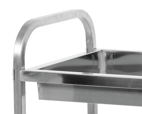 CĂRUCIOR PENTRU SERVIT CU PERETI - 2 POLITE, 950X500X950MM