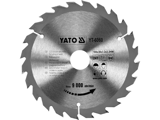DISC CIRCULAR PENTRU LEMN 184X24TX30MM