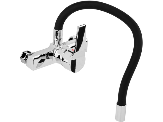 BATERIE DE PERETE CU TUB FLEXIBIL, NEGRU