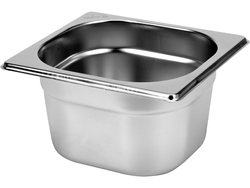 RECIPIENT GN1/6, OȚEL INOXIDABIL, 100MM, 1.5L