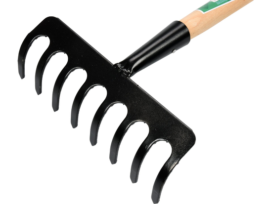 GREBLĂ METAL, 8 DINȚI, CU COADĂ