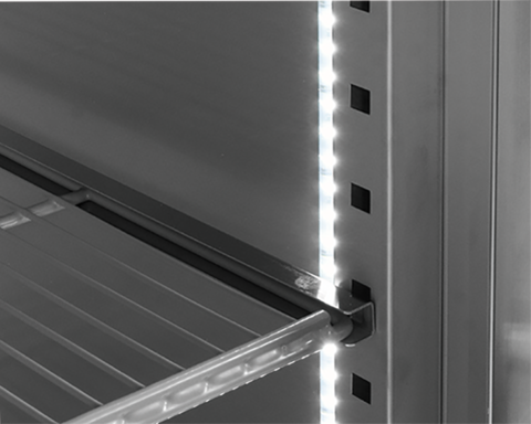 DULAP DE RĂCIRE GN2/1 CU UȘA DE STICLĂ, 650L