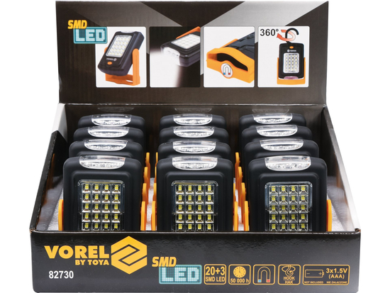 LAMPĂ PORTABILĂ CU MAGNET,20+3 LEDURI