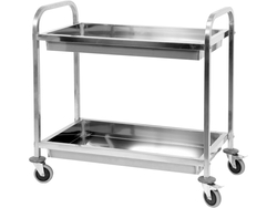 CĂRUCIOR PENTRU SERVIT CU PERETI - 2 POLITE, 950X500X950MM