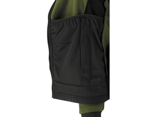 JACHETA FLEECE CU GLUGA SARNA VERDE 3XL