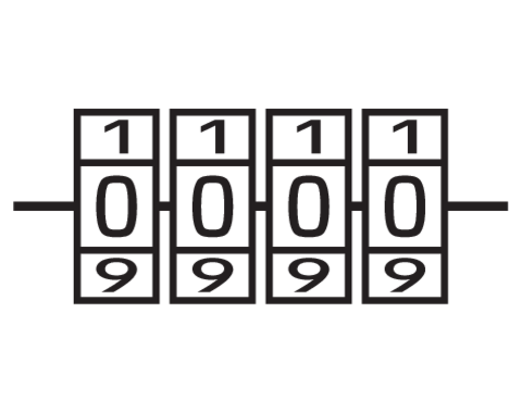 LACĂT ALAMĂ CU CIFRU 50MM