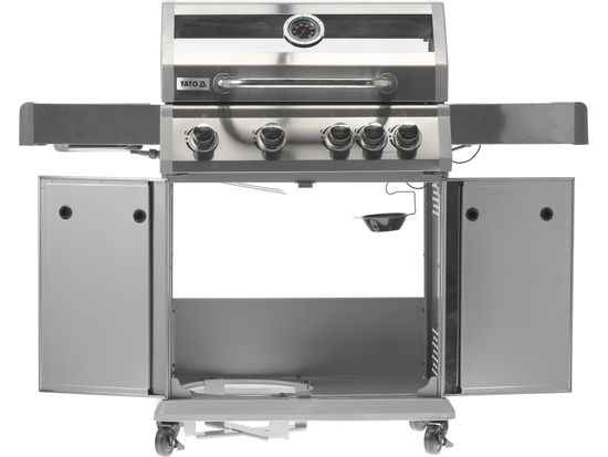 GRĂTAR GAZ ITAMI 4+1, 14.2KW, CAPAC CU GEAM