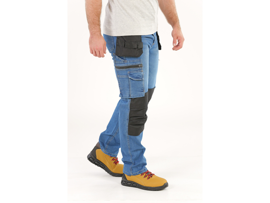 PANTALONI DE LUCRU, JEANS, CU ELASTAN, MĂRIMEA S