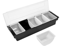 CONTAINER 5 SEGMENTE PENTRU BARMANI, 50X16X12CM