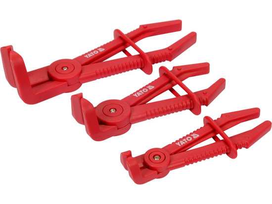 SET CLEȘTI PLASTIC PENTRU FURTUNURI AUTO, 3 BUC