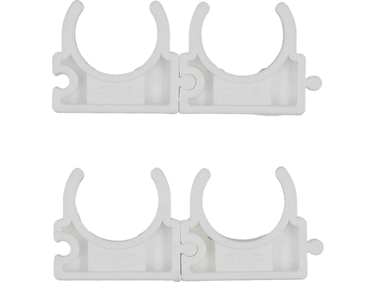 SET 4 CLEME SUPORT ȚEAVĂ PVC, PE, PE-X, PP, PB, 20MM