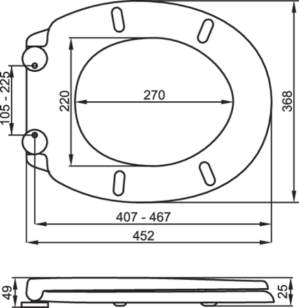 CAPAC TOALETĂ SUPER SLIM