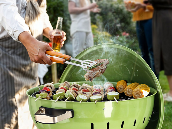GRĂTAR CU CĂRBUNI ROTUND, 54CM, VERDE
