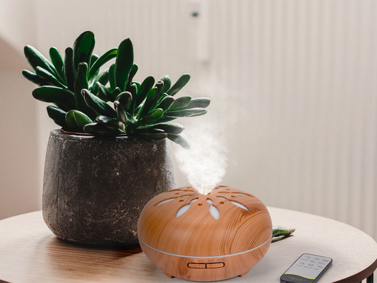 DIFUZOR AROMATERAPIE 500ML, 12W, TELECOMANDĂ