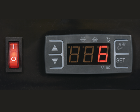 VITRINĂ FIRGORIFICĂ 5X1/2GN, 175X39X37CM