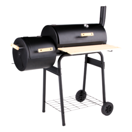 GRĂTAR BBQ CU AFUMĂTOARE ȘI TERMOMETRU