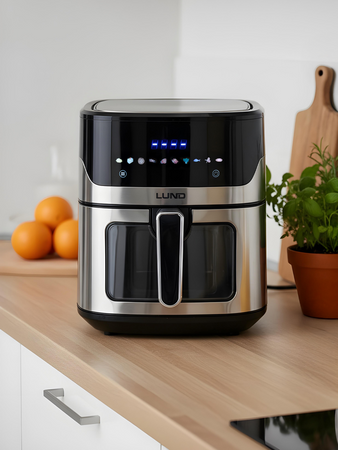 FRITEUZĂ AER CALD 1600W 6.5L S/S