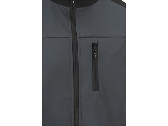 JACHETĂ SOFTSHELL, GRI/NEGRU, M