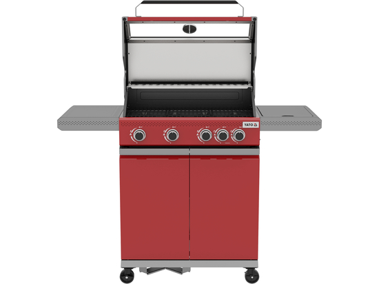 GRĂTAR GAZ ITAMI 4+1, 14,5KW, ROȘU