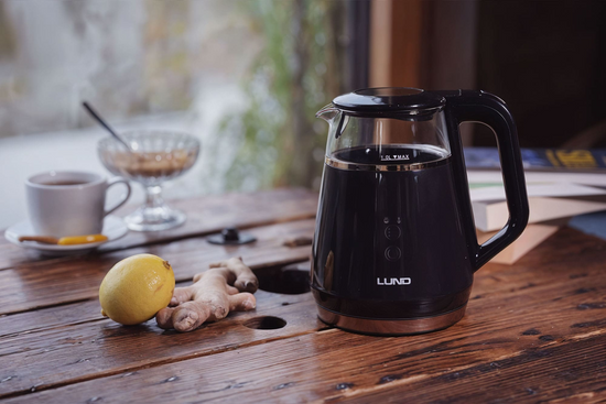 FIERBĂTOR ELECTRIC 1L, CONTROLUL TEMPERATURII, NEGRU