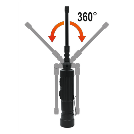 LAMPĂ LED COB, 3W 300LM, LI-ION 3.7V, 600MAH, ALUMINIU