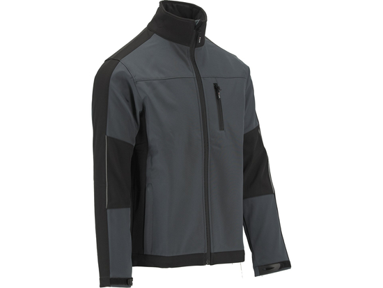 JACHETĂ SOFTSHELL, GRI/NEGRU, XXXL