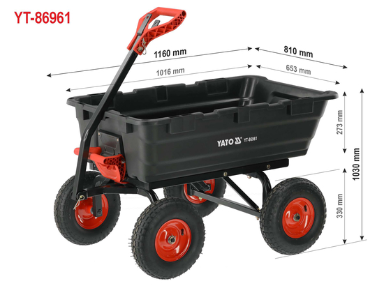 CĂRUCIOR PT GRĂDINĂ, BASCU.XXL 550KG