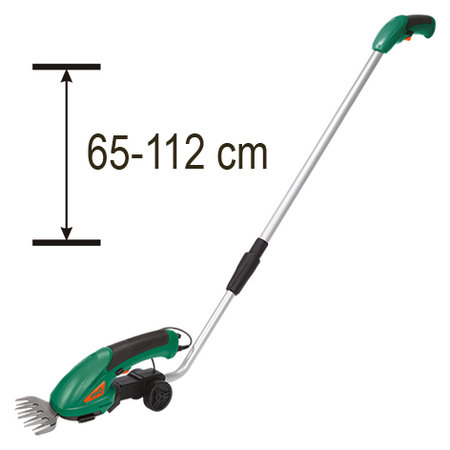 FORFECĂ CU PRELUNGITOR PENTRU GAZON ȘI GARD VIU ACUMULATOR 3,6V