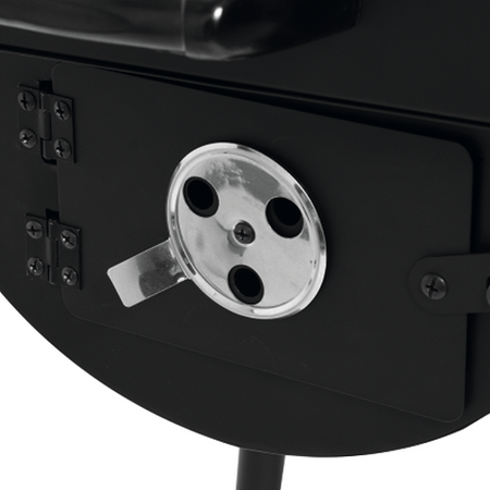 GRĂTAR CĂRBUNI CU AFUMATOARE XXL,64X37CM