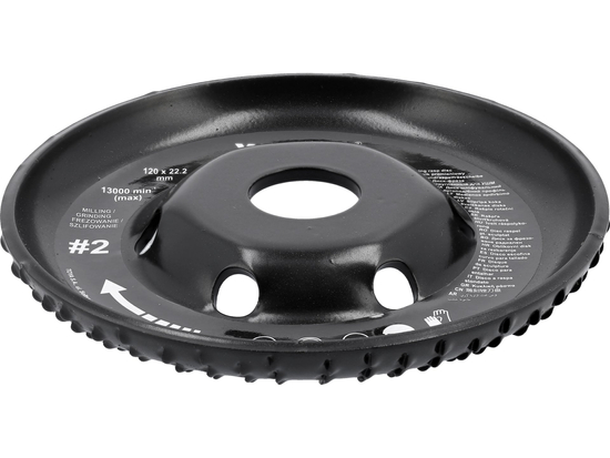 DISC RAȘPEL PENTRU POLIZOR UNGHIULAR, 120MM, NR2