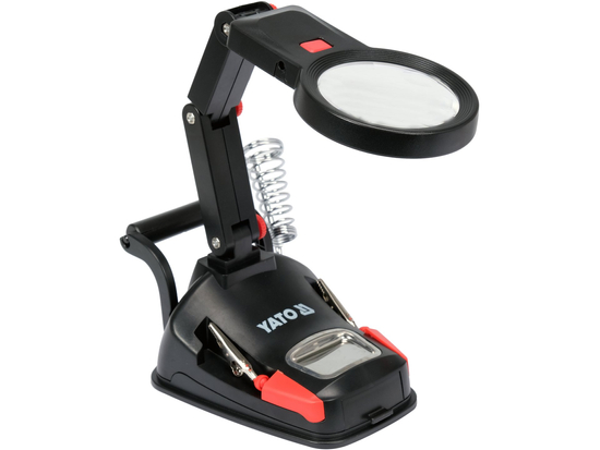 LUPĂ CU SUPORT PENTRU MASĂ 3X/4.5X, CU ILUMINARE LED