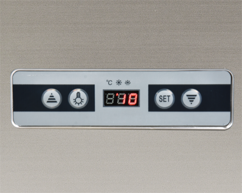 VITRINĂ FIRGORIFICĂ PRĂJITURI, 270L, 65X65X150CM