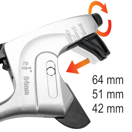 FOARFECĂ PENTRU TEVI PE, 3-64MM