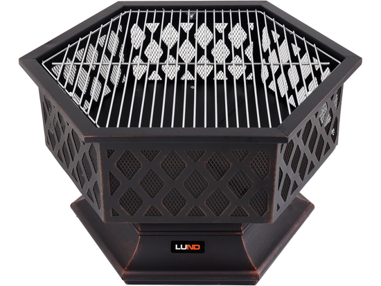 GRĂTAR + VATRĂ GRĂDINĂ, 70X60CM