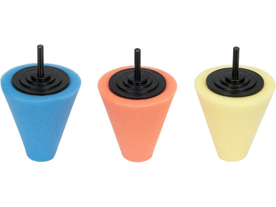 SET 3 BUREȚI CONICI PENTRU LUSTRUIT ROȚI