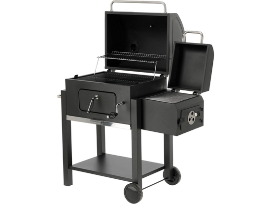 GRĂTAR CU CĂRBUNI, CU AFUMĂTOARE