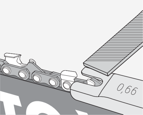 SET ASCUȚIT LANȚ DRUJBĂ 4.8MM, 4 PIESE