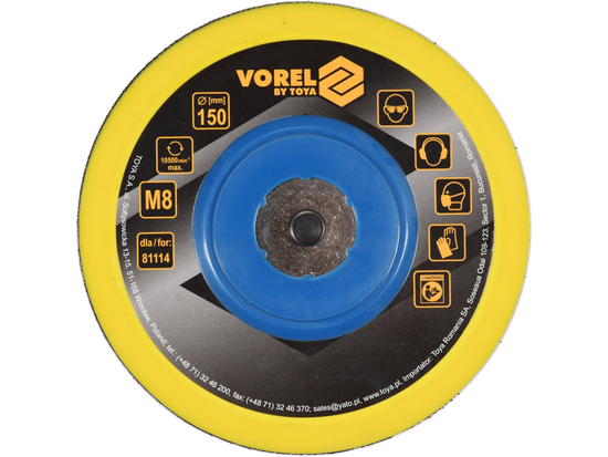 DISC PENTRU POLIZOARE PNEUMATICE 150MM