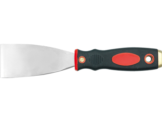 ȘPACLU DIN OȚEL INOXIDABIL, MÂNER BICOLOR CU INSERȚIE DE ALAMĂ, 3CM