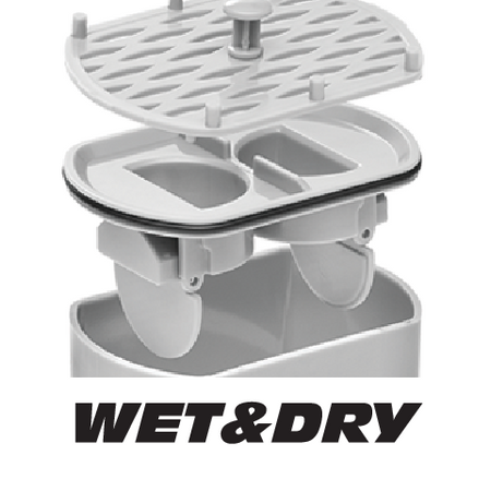 RIGOLĂ DUȘ ''ROTARY'', 50CM, SIFON ROTATIV, WET&DRY