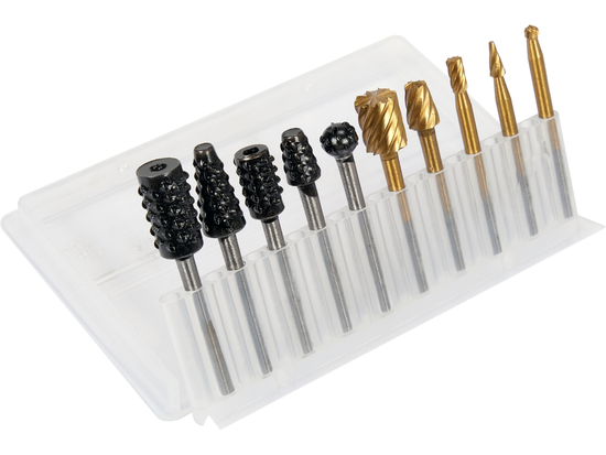 SET FREZE PT LEMN/METAL/PLASTIC 10 PIESE