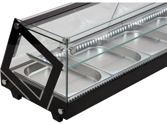 VITRINĂ FIRGORIFICĂ 5X1/2GN, 175X39X37CM