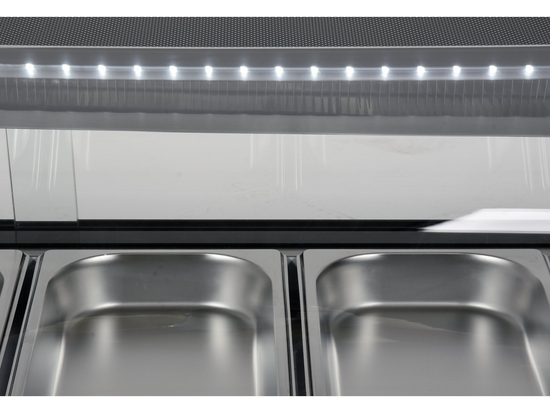 VITRINĂ FIRGORIFICĂ 6X1/3 GN, 153X42X26,5CM