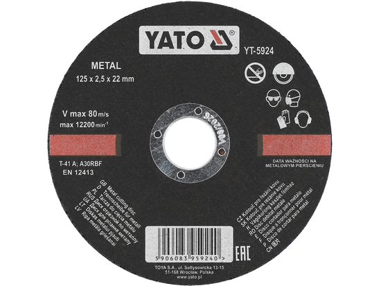 DISC TĂIAT METAL 125X2.5X22MM