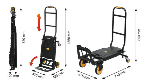 CĂRUCIOR PLIABIL 2IN1, 130KG