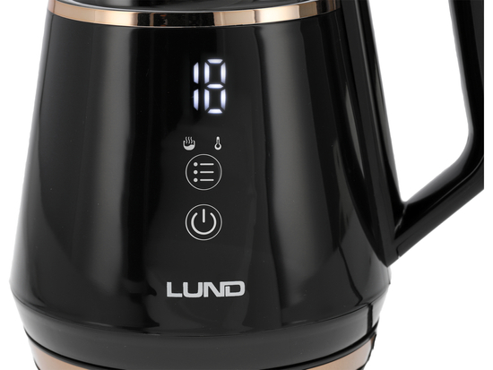 FIERBĂTOR ELECTRIC 1L, CONTROLUL TEMPERATURII, NEGRU