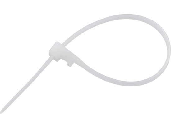 COLIER PLASTIC REUTILIZABIL 3,6X150MM, 100 BUC, ALB