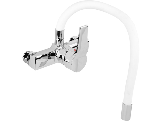 BATERIE DE PERETE CU TUB FLEXIBIL, ALB