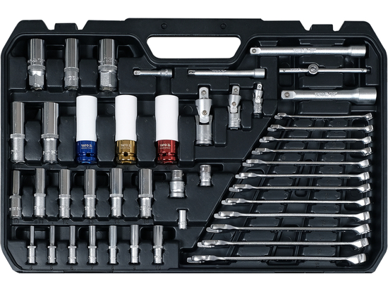 TRUSĂ TUBULARE 1/4'', 3/8'', 1/2'' 198 PIESE