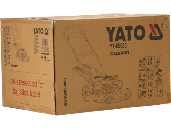 MAȘINĂ DE TUNS IARBA, PE BENZINĂ, CU AUTOPROPULSIE, 46CM